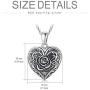 Rose Flower Heart Shaped Personalized Locket Necklace That Hold 2 Pictures Memory Photos Keep Someone Near to You Sterling Silver Jewelry