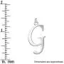 Raposa Elegance Sterling Silver A-Z Initials Charms Raposa Elegance Sterling Silver A-Z Initials Charms