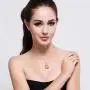 Heart Necklace - 14k Yellow Gold Plated Love Necklace 5A Cubic Zirconia - Heart Pendant Necklace - Jewelry Gifts Necklaces for women