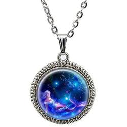 Mermaid Necklace Charm Sea Beach Undersea Mermaid Jewelry Mermaid Pendant For Girls And Women