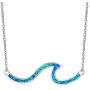 CiNily Opal Pendant Necklace for Women Girls 14K Gold Plated Turtle/Starfish/Dolphin Sea Animal Pendant Opal Jewelry Ocean Necklace