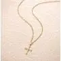 Carleen SOLID REAL 14K Yellow Gold SMALL TINY Little Cute Embossed Cross Crucifix Delicate Necklace Dainty Pendant Fine Jewelry For Women Girls, With 18'' Solid Gold Cable Chain Carleen SOLID REAL 14K Yellow Gold SMALL TINY Little Cute Embossed Cross Crucifix Delicate Necklace Dainty Pendant Fine Jewelry For Women Girls, With 18'' Solid Gold Cable Chain