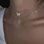 Masiter Glitter Rhinestone Necklace Layered Pendant Choker Crystal Tennis Chain Party Costume Jewelry for Women and Girls Masiter Glitter Rhinestone Necklace Layered Pendant Choker Crystal Tennis Chain Party Costume Jewelry for Women and Girls
