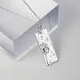 ROMANTICWORK 925 Sterling Silver Dandelion Necklaces for Women Make a Wish Necklace Dandelion Rectangle Festoon Necklace Dandelion Inspirational Jewelry for Women