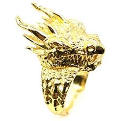 Dragon Head Ring Vintage Gothic Design Band Mens Biker Ring Hiphop Motorcycles Personalized Cool Dragon Trendy Ring for Men Boys Jewelry Gold Silver