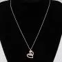 KUIYAI Muslim Islam Allah Pendant Necklace Muslim Jewelry Heart Charm Necklace Religious Gift Eid Gift