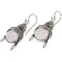 NOVICA Carved Dangle Earrings with Cultured Freshwater Pearls and Peridot, Day Dreamers
