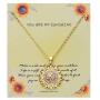 MOROTOLE Sunflower Necklace Initial Sunflower Necklaces for Women Girls, 18K Gold Plated CZ Letter Sunflower Pendant Necklace Jewelry Gifts Dainty You are My Sunshine Necklace