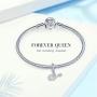 FOREVER QUEEN Women Tennis Charm for Charms Bracelet and Necklace, 925 Sterling Silver Tennis Ball Charms Tennis Racket Charm Sport Dangle Charm Bead CZ Pendant for Women Girl Jewelry Gift FQ00011