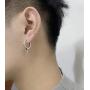 Topsteel Stainless Steel Spike Hoop Earrings for Men Women, Cross/Bar/Feather Cool Goth Punk Eboy Jewelry, Statement Jewelry, Come Gift Box