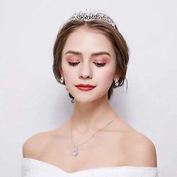 POPUAVA 925 Sterling Silver AAA+ Natural Freshwater Cultured Pearl Necklace Elegance Bridal Jewelry Necklace Earrings Set for Women