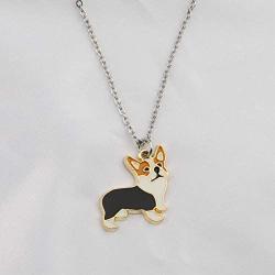 FUSTMW Dog Lovers Necklace Gifts Dachshund Corgi Chihuahua Necklace Dog Owners Jewelry Pet Lovers Gifts