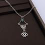 CENWA Outlander Inspired Jewelry Celtic Knot Cross Pendant Necklace Outlander Sassenach Scottish Outlander Gift