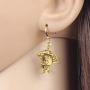 WEVENI Alloy Cute Mushroom Duck Earrings Dangle Silver Gold Plated Jewelry Dainty Gift for Girls Women Ladies