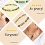 Inspirational Bracelets for Women – Faith Bracelet – Natural Stone Stretch Message Bracelet – Free Gift Box - Great Gift