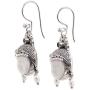 NOVICA Carved Dangle Earrings with Cultured Freshwater Pearls and Peridot, Day Dreamers