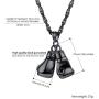 PROSTEEL Stainless Steel Boxing Glove Necklace, Fighting Glove, Pendant & Chain, Men Jewelry