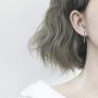 925 Minimalist Bar Earrings with Sterling Silver Tassel Chain Drop Dangle Earring for Women Girls Charms Fashion Punk Pierced Studs Hypoallergenic Jewelry Birthday Christmas Gifts for Best Friends