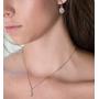 A+O Mother of the bride Gift Drop Earrings or Jewelry set in Silver, Yellow Gold, Rose Gold
