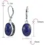 Boho Bali Indonesian Style Oval Leverback Drop Dangle Earrings For Women 925 Sterling Silver Semi Precious gemstone Birthstone Colors Boho Bali Indonesian Style Oval Leverback Drop Dangle Earrings For Women 925 Sterling Silver Semi Precious gemstone Birthstone Colors
