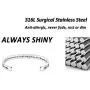TONY & SANDY Inspirational Gifts Bracelet Cuff Bangle Mantra Quote Positive Saying Engraved Stainless Steel Silver Motivational Friendship Encouragement Jewelry for Teen Girls Kids Men