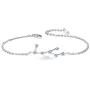 BriLove Women 925 Sterling Silver CZ Horoscope Zodiac 12 Constellation Astrology Link Bracelet