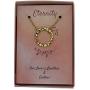 Friendship Necklace, 18K Gold-Plated Dented Ring Circle Pendant for Women & Girls. Beautiful Gift Box with a special message for your loved ones. Great gift for Wife, girlfriend or Daughter