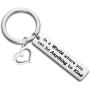 CENWA Kindness Gift Anti Bullying Awareness Gift in A World Where You Can Be Anything Be Kind Keychain Anti-Bullying Motivational Gift School Motto