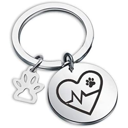 AKTAP Veterinarian Keychain Veterinarian Gift Idea Vet Tech Jewelry Veterinarian Graduation Gifts