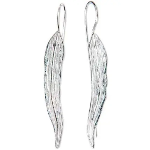 NOVICA .925 Sterling Silver Drop Earrings Willow Leaf NOVICA .925 Sterling Silver Drop Earrings Willow Leaf
