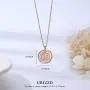 URIZZD Sterling Silver Initial Necklaces for Women Rose Gold Letter Womens Necklace Adjustable Simple Alphabet Coin Pendant Necklaces Dainty Jewelry Gift for Women URIZZD Sterling Silver Initial Necklaces for Women Rose Gold Letter Womens Necklace Adjustable Simple Alphabet Coin Pendant Necklaces Dainty Jewelry Gift for Women