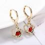 LAMAPOLIS Drop Dangle Earrings CZ Cubic Zirconia Design 14K Plated Gold Silver Hypoallergenic,Gorgeous Gift for Women and Girls