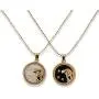 Burpada 2 Pcs Zodiac Coin Necklace 12 Constellation 14K Gold Plated Round Pendant Astrology Horoscope Necklace Gift for Women Girl Burpada 2 Pcs Zodiac Coin Necklace 12 Constellation 14K Gold Plated Round Pendant Astrology Horoscope Necklace Gift for Women Girl