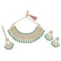 MUCH-MORE Indian Bollywood Bridal Choker Necklace Gold Plated Party Wear Ethnic Wedding Jewelry Set for Women