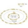 BOUTIQUELOVIN 14K Gold Plated Paperclip Link Chain Choker Necklace for Women Girls