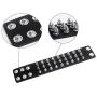 León Jewelry Rivet Studded Bracelet Wide Leather Cuff Wrap Adjustable Buttons Black Goth Punk Rock Costume Wristband
