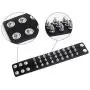 León Jewelry Rivet Studded Bracelet Wide Leather Cuff Wrap Adjustable Buttons Black Goth Punk Rock Costume Wristband León Jewelry Rivet Studded Bracelet Wide Leather Cuff Wrap Adjustable Buttons Black Goth Punk Rock Costume Wristband