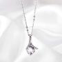 Unijew Sister Necklace from Sister Brother, S925 CZ Sterling Silver Christmas Mothers Day Jewelry Birthday Gift, Gift from Sister and Brother.