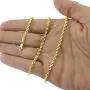 Nuragold 14k Yellow Gold 4mm Rope Chain Diamond Cut Pendant Necklace, Mens Womens Lobster Lock 20'' 22'' 24'' 26'' 28'' 30'' Nuragold 14k Yellow Gold 4mm Rope Chain Diamond Cut Pendant Necklace, Mens Womens Lobster Lock 20'' 22'' 24'' 26'' 28'' 30''