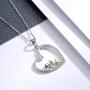 oGoodsunj Mother Daughter Jewelry - 925 Sterling Silver Necklace Lucky Elephant Love in Heart Pendant Ring Bracelet for Women Girls