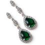 A+O Bridesmaid Jewelry Gift, Emerald Green Jewelry