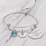 Adjustable Sister Birthstone Bracelet Not Sisters By Blood But Sisters By Heart Charm Bangle for Sister Best Friend Birthday Jewelry Gift Adjustable Sister Birthstone Bracelet Not Sisters By Blood But Sisters By Heart Charm Bangle for Sister Best Friend Birthday Jewelry Gift