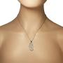 925 Sterling Silver Large Filigree Womens Evil Eye Hamsa Pendant Necklace