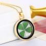 LC0507 Natural Four-Leaf Clover Necklace Simple Hollow Lucky Jewellery