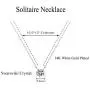 Swarovski Necklaces with 7mm Solitary Crystal Hypoallergenic for Women Girls