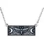 Mysterious Skull Moth Pendant Death Head Butterfly Necklace Crescent Moon Ethnic Gothic Jewelry Mysterious Skull Moth Pendant Death Head Butterfly Necklace Crescent Moon Ethnic Gothic Jewelry