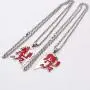 N/N one Pair of Neodesign Jewelry Rock RED Stainless Steel ICP Crazy Clown Heart Hatchet Man Women Pendant Necklace rolo Chain 4MM 30 INCH