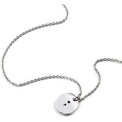Yolanda Stainless Steel Heart Semicolon Necklace Motivational Inspirational Gift Hand Stamped Jewelry