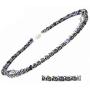 Elegant Womens Hematite Magnetic Therapy Necklace with Healing Stones Pain Relief for Neck Arthritis Migraine Headaches Shoulders and Back (Regular, Sodalite)