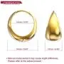 Vogale Hoop Earrings For Women, 18k Gold Plated Lead-Free Hypoallergenic Rounded Huggie Earrings, Small Hoop Drop Dangle Earrings, Everyday Chunky Gold Hoops, Dainty Fine Jewelry Gifts